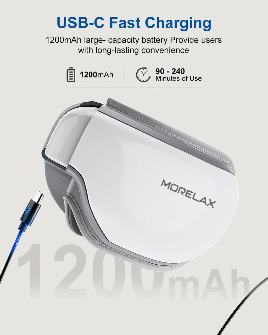 Eye Massager with Heat & Bluetooth Music, Birthday Gifts for Women, Reduce Eye Strain, Headache Relief and Improve Sleep, Eye Care Device for Migraine