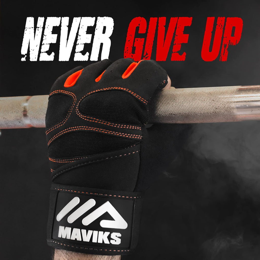 Elevate Your Workout with MAVIKS Adjustable Weight Lifting Gloves - Ultimate Wrist Support for Men and Women