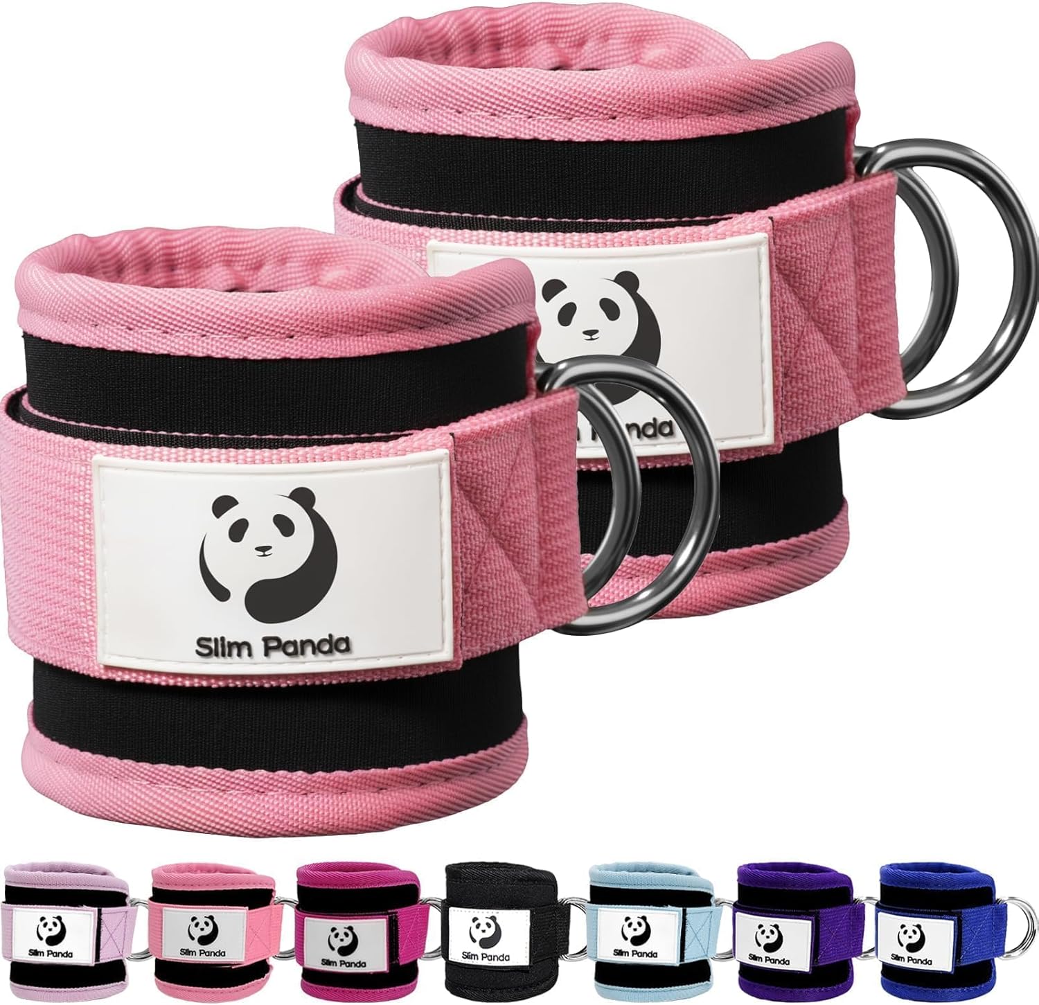 Ankle Strap for Cable Machine,Ankle Cuff for Kickbacks, Booty Hip Abductors,Glute Workouts, Leg Extensions, Curls for Men and Women, Adjustable with Double D-Rings