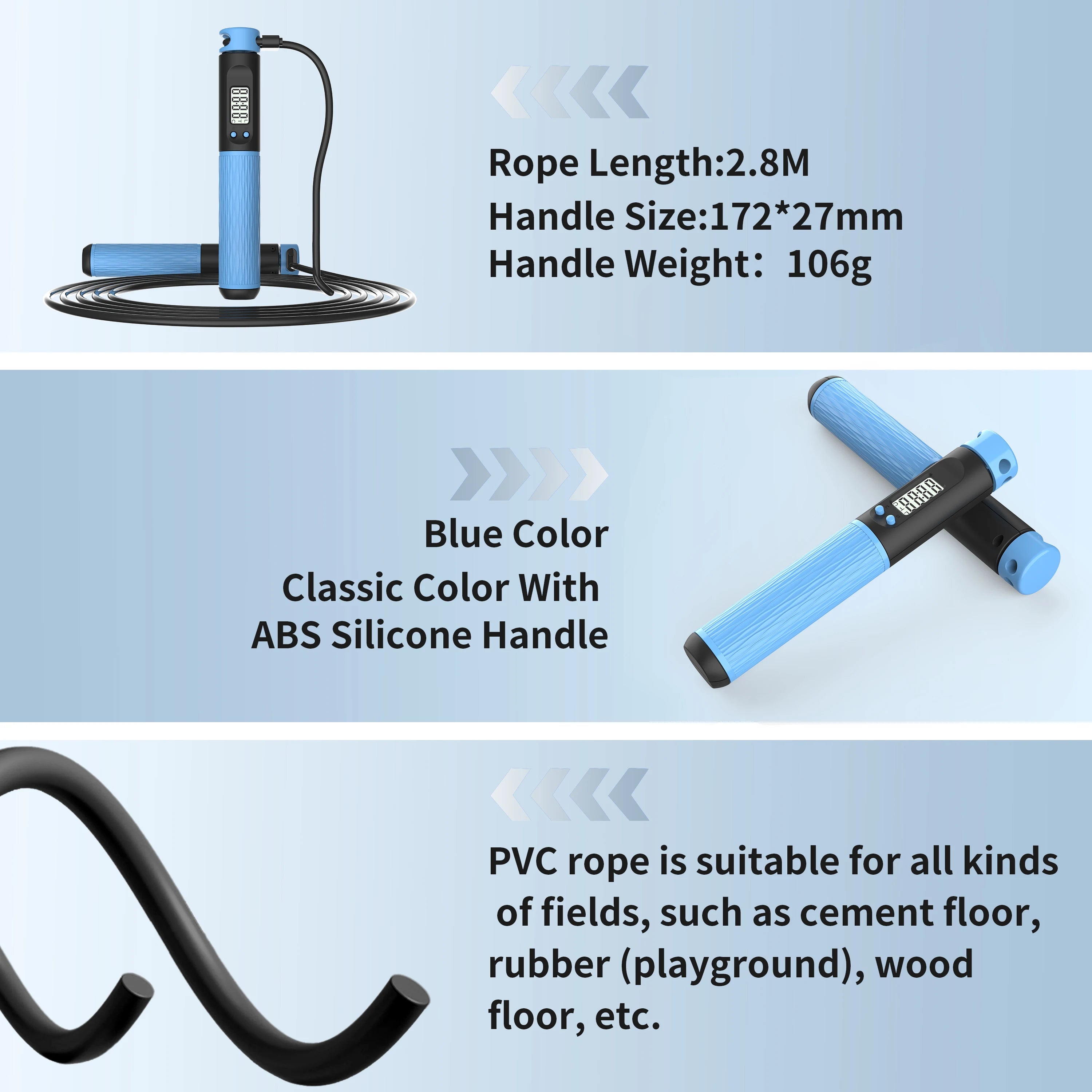 Experience Ultimate Fitness with the Intelligent Digital Jump Rope: Smart Counting, Customizable Features, and Durable Design for Effective Workouts