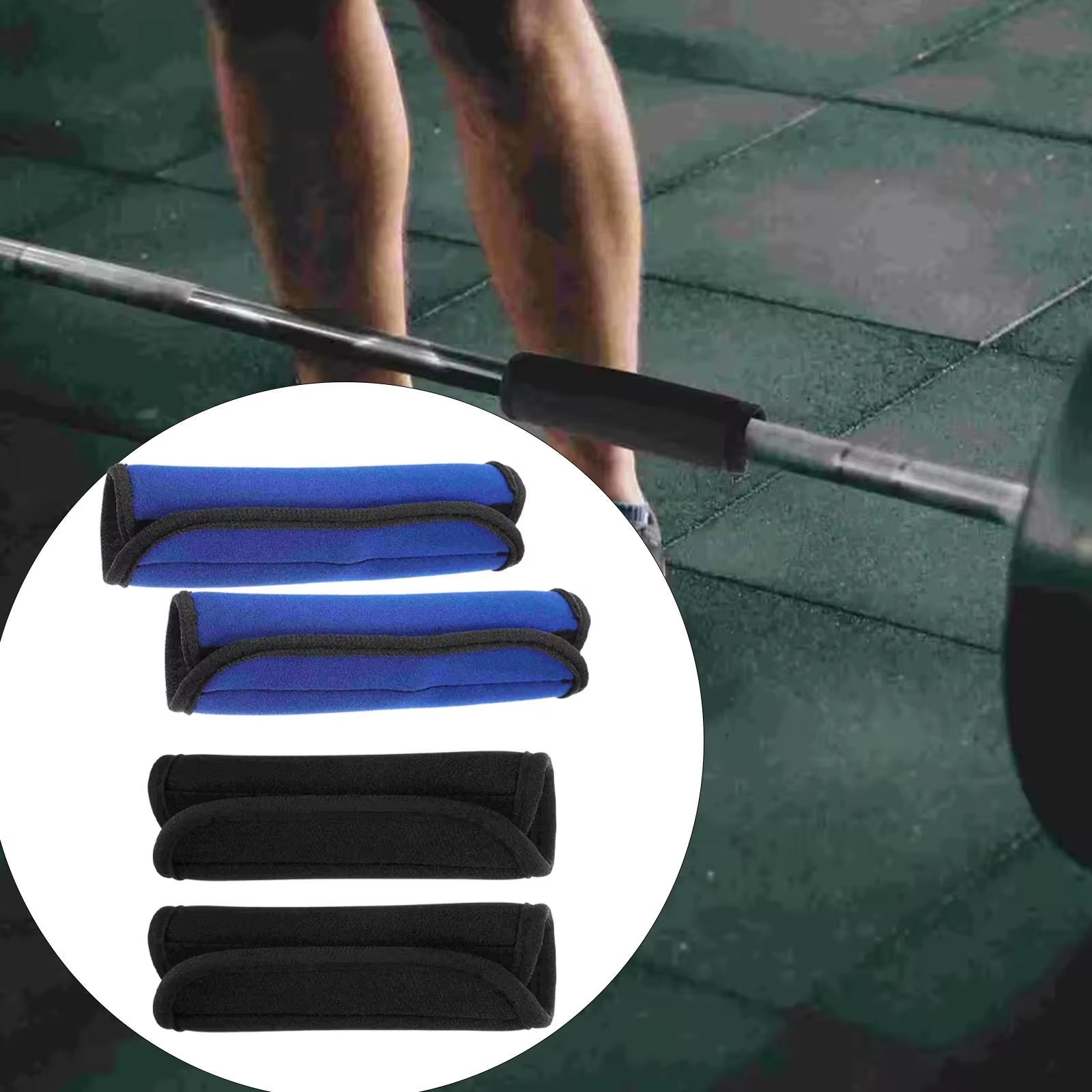 2X Pull up Bar Cushion Grips anti Slip Soft Cover Pads for Dumbbell Barbell Exercise Equipment Doorway Chin up Bar Gymnastic