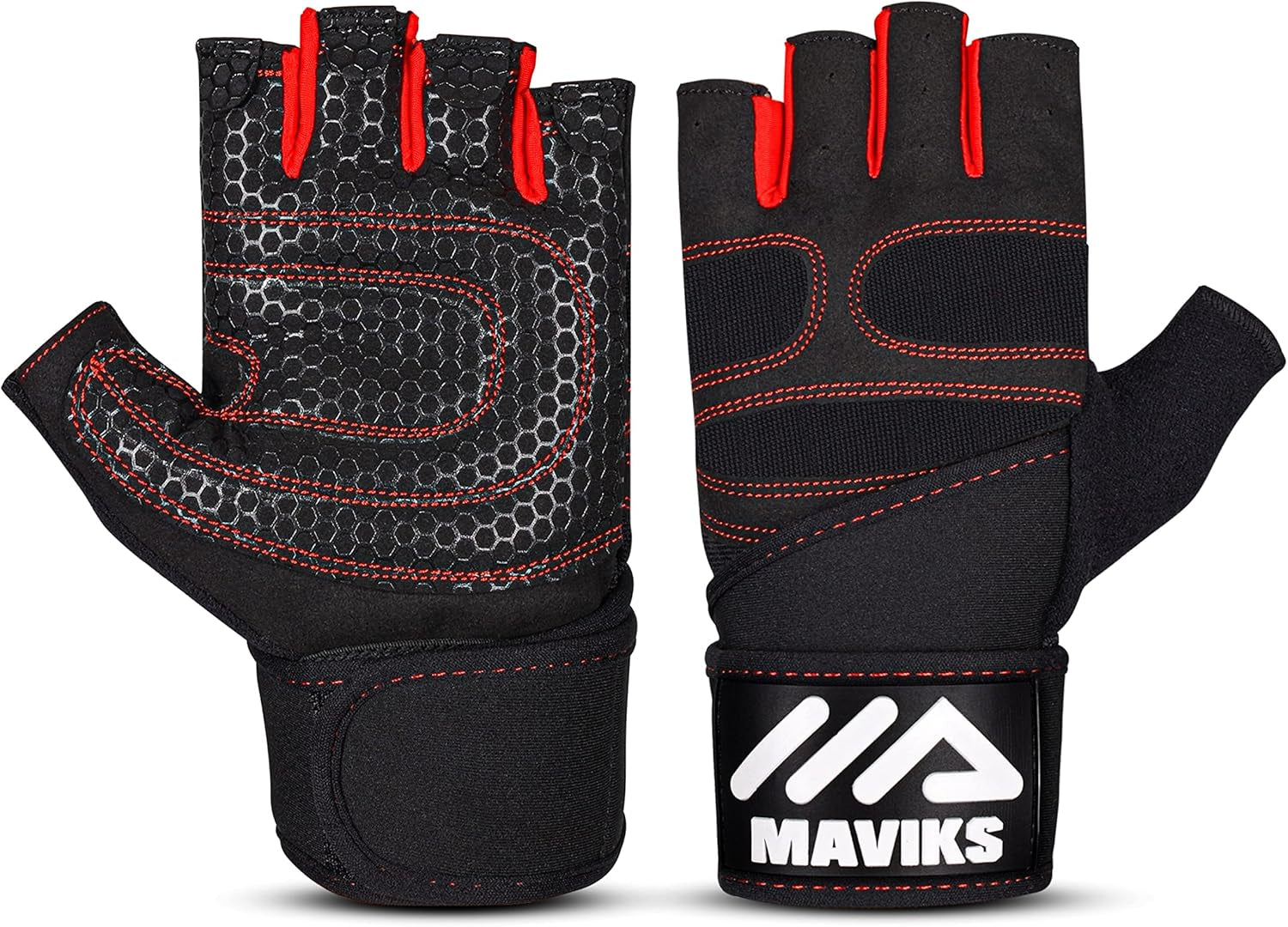 Elevate Your Workout with MAVIKS Adjustable Weight Lifting Gloves - Ultimate Wrist Support for Men and Women