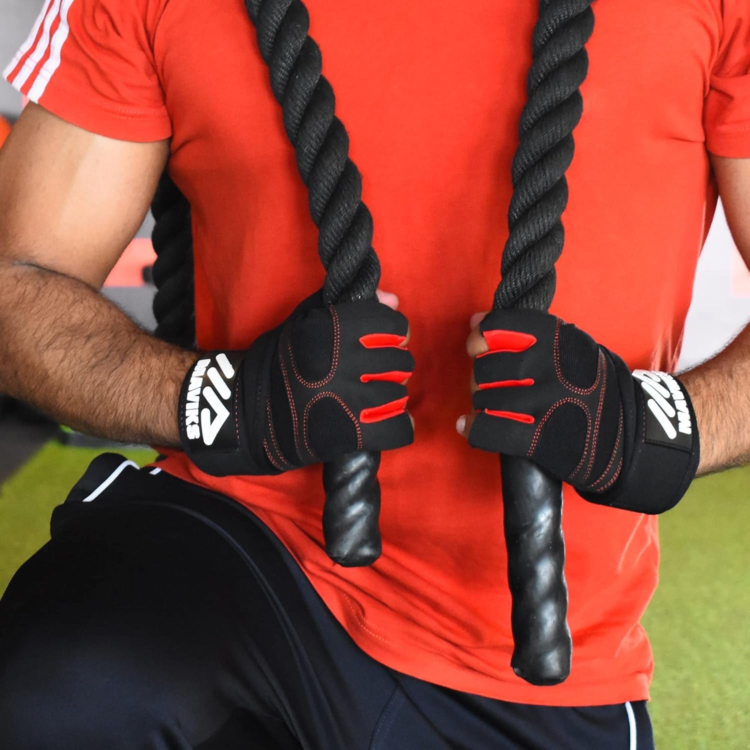 Elevate Your Workout with MAVIKS Adjustable Weight Lifting Gloves - Ultimate Wrist Support for Men and Women